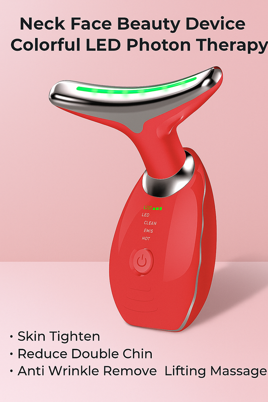 ✨ Reclaim Your Glow ✨
Tighten skin, reduce double chin & smooth wrinkles with our LED Beauty Massager.